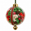 Forever Cherished — Preserved Flower Christmas Ornament - Gold Cap