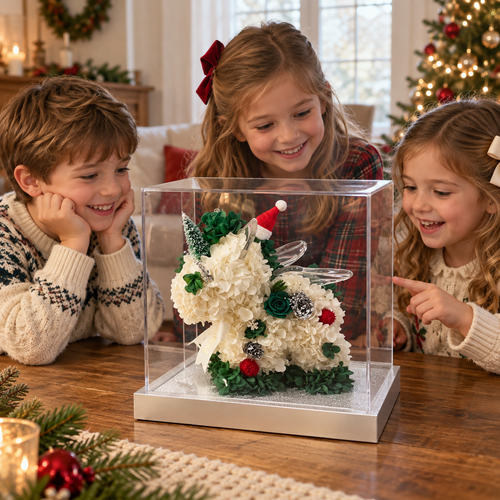Forever Enchanted — Preserved Flower Christmas Unicorn