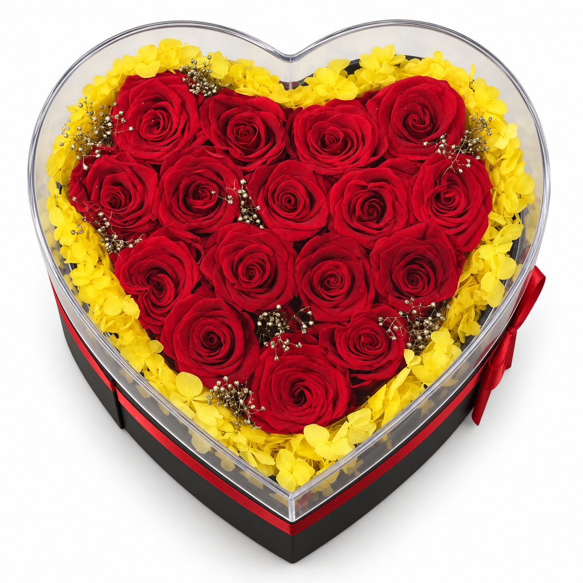 Forever Yours — Preserved Rose Heart Box
