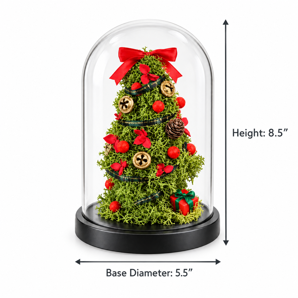 Forever Merry — Preserved Moss Tree in Glass Dome