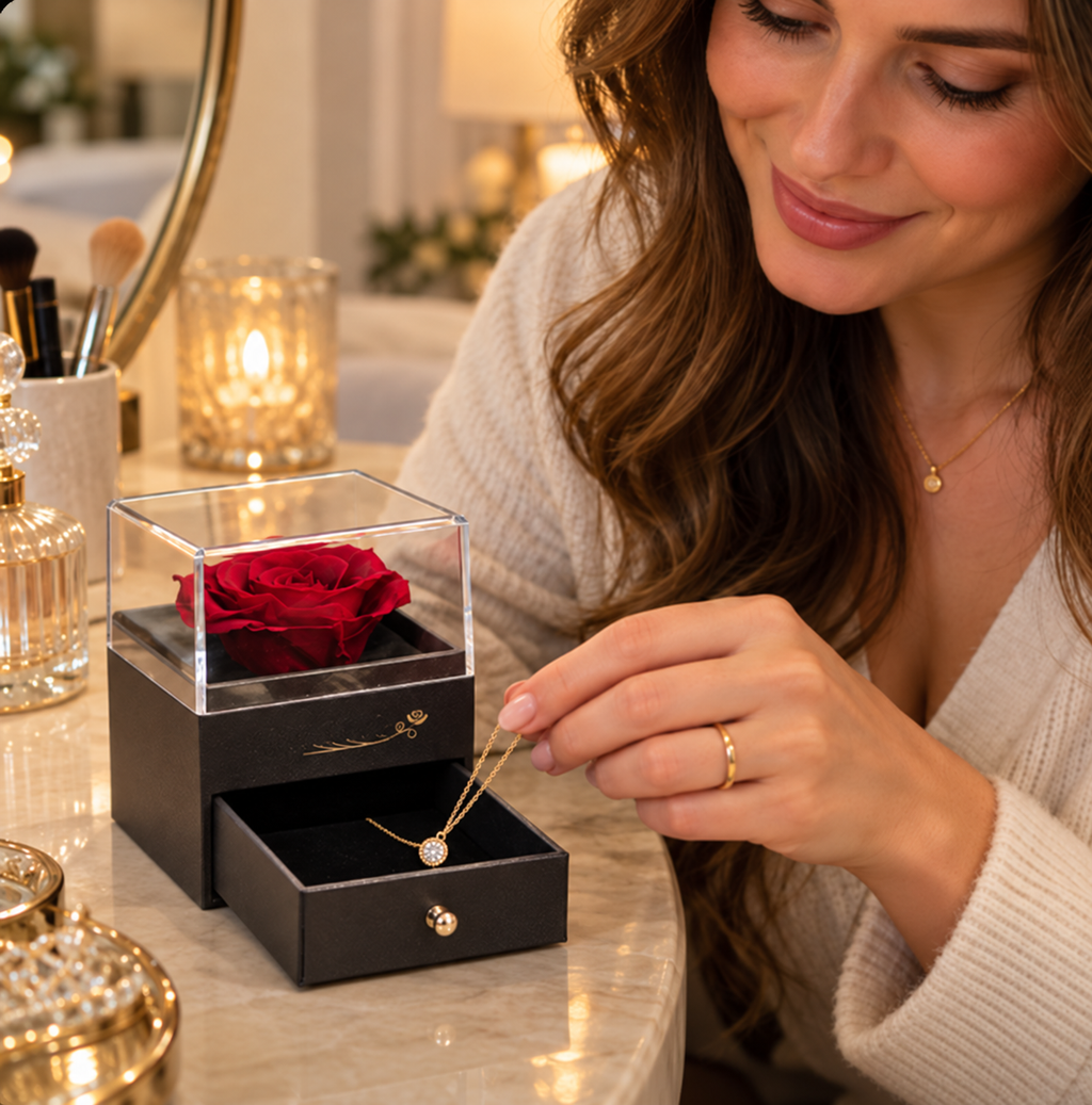 Forever Treasured — Preserved Rose Jewelry Box