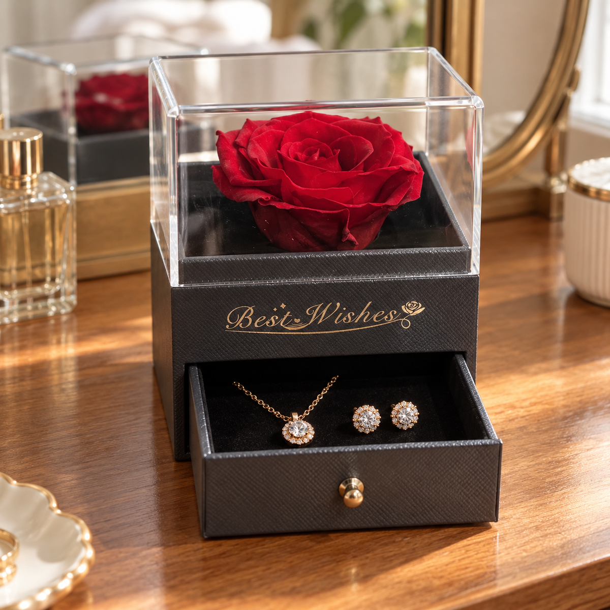 Forever Treasured — Preserved Rose Jewelry Box
