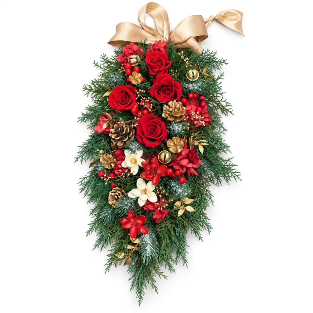 Floral Centerpiece on a matching square canvas